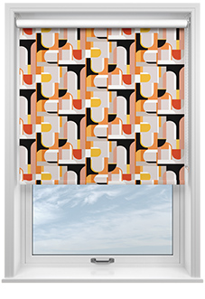 Archways, Orange - Roller Blind
